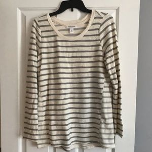 Motherhood Striped Maternity Sweater